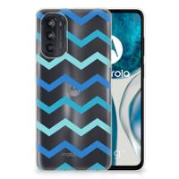 Motorola Moto G52/G82 | TPU bumper | Zigzag Blauw