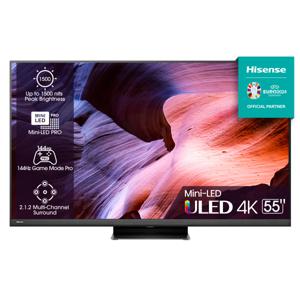 Hisense 55U8KQ tv 139,7 cm (55") 4K Ultra HD Wifi Zwart, Grijs 500 cd/m²