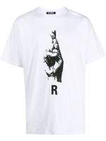 Raf Simons t-shirt à imprimé graphique - Blanc