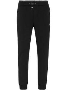 Philipp Plein pantalon de jogging à patch logo - Noir