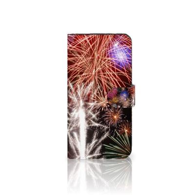 Google Pixel 8A | Wallet Case | met Pasjes | Vuurwerk