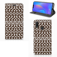 Huawei P Smart Plus Hoesje met Magneet Aztec Brown - thumbnail