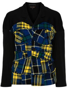 Comme Des Garçons Pre-Owned veste à motif tartan (1999) - Noir