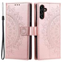 Samsung Galaxy A54 5G Mandala Series Wallet Case - Rose Gold - thumbnail