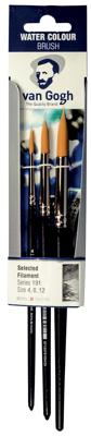Van Gogh aquarelverf penselenset 191 middel, set met 3 penselen