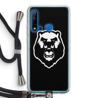 Angry Bear (black): Huawei P20 Lite (2019) Transparant Hoesje met koord