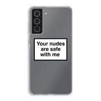 Safe with me: Samsung Galaxy S21 FE Transparant Hoesje