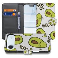 Avocado Singing Hoesje voor iPhone Air | Book Case | Portemonnee hoesje