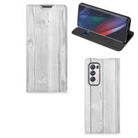 OPPO Find X3 Neo Book | Wallet Case | White Wood