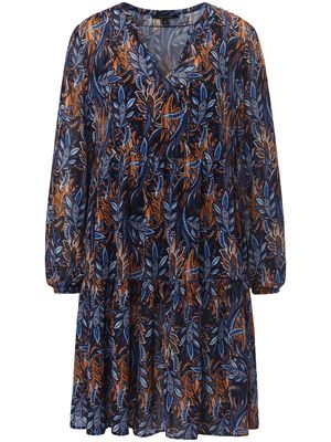 Jurk tuniekhals en lange mouwen Van comma, blauw
