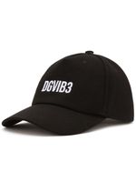 Dolce & Gabbana DGVIB3 casquette en coton à logo brodé - Noir