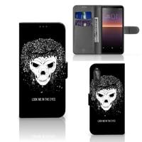 Telefoonhoesje met Naam Sony Xperia 10 II Skull Hair