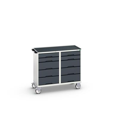 Bott Verso Mobiele Kast | 1050x600x980mm | 10 Laden | Top Tray | RAL 7016 - 16927102.19