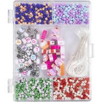Creativ Company Creatieve box sieraden, snoepmix, ca. 1600+ stuk, pastelkleuren, 1 doos