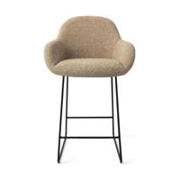 Jesper Home Kushi barkruk H65 Moss Meadow slide black