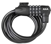 AXA Spiraalkabelslot AXA Rigid Code 180/8 met framehouder - zwart (op kaart) - thumbnail