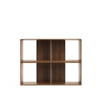 Kave Home Modulair Wandrek 'Litto' Walnoot, 76 x 101cm