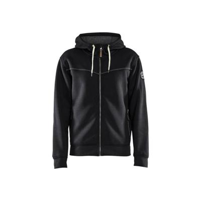 Blåkläder 4933 Hoodie met rits gevoerd zwart - maat L