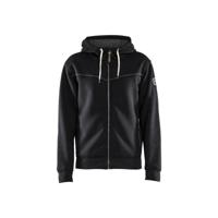 Blåkläder 4933 Hoodie met rits gevoerd zwart - maat L Blåkläder 4933 Hoodie met rits gevoerd zwart - maat L