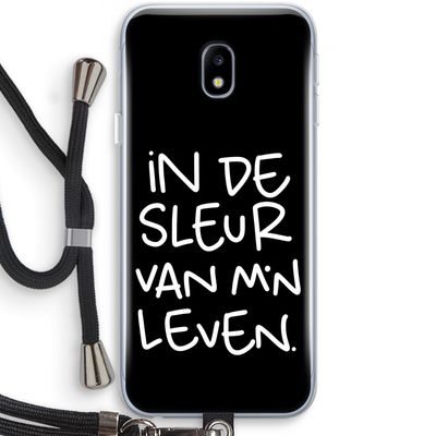 De Sleur: Samsung Galaxy J3 (2017) Transparant Hoesje met koord
