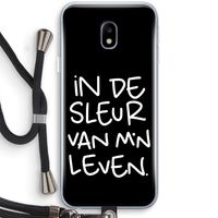 De Sleur: Samsung Galaxy J3 (2017) Transparant Hoesje met koord
