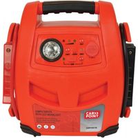 Carpoint jumpstarter - 12 volt - continue vermogen 400a - piekvermogen 900a - opladen met 230 volt of 12 volt adapter - usb poort voor opladen accessoires - led verlichting - afmeting 315x316x174 mm