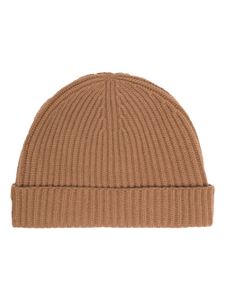 N.Peal bonnet en cachemire à design nervuré - Marron