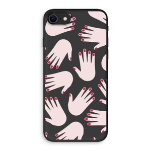 Hands pink: iPhone SE 2020 Biologisch afbreekbaar hoesje