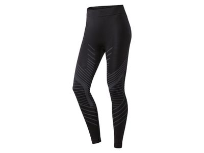 CRIVIT Dames seamless thermo-onderbroek (S (36/38), Zwart/grijs)