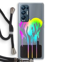 Hold My Heart: Oppo Find X3 Neo Transparant Hoesje met koord