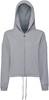 TriDry TR601 Women´s Recycled Drawstring Full-Zip Hoodie - Heather Grey - S/M