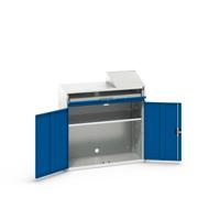 Bott Verso Computerkast | 1050x550x1130mm | 1 Legbord | 1 Schuiflade | 2 Deuren | RAL 5010 - 16928021.11