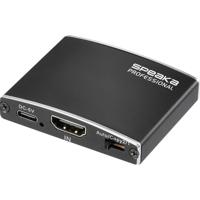 SpeaKa Professional SP-HDMIS-200 HDMI-splitter Met aluminium behuizing, Ultra HD-geschikt 3840 x 2160 Pixel Zwart