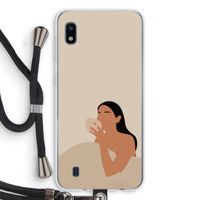 Fresh coffee: Samsung Galaxy A10 Transparant Hoesje met koord