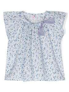 Il Gufo blouse à fleurs - Blanc