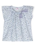 Il Gufo blouse à fleurs - Blanc