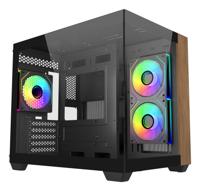 Cooler Master Elite 481 Wood zwart