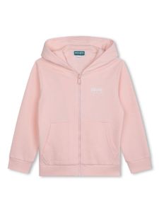 Kenzo Kids hoodie en coton à logo imprimé - Rose