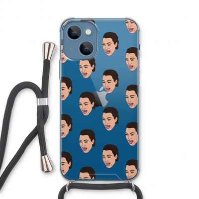 Ugly Cry Call: iPhone 13 Transparant Hoesje met koord