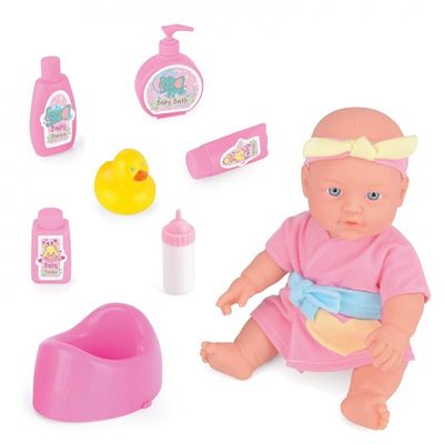Toyrific Snuggles babypop badtijd Suzy 30 cm 7 delig roze Toyrific Snuggles babypop badtijd Suzy 30 cm 7 delig roze