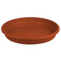 Opvangbord - terracotta - kunststof - D35 cm - onderschaal/opvangbord Opvangbord - terracotta - kunststof - D35 cm - onderschaal/opvangbord