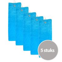The One Golfhanddoek 40x50 cm 450 gram Turquoise (5 stuks) - thumbnail