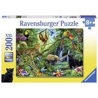 Ravensburger puzzel XXL dieren in de jungle - 200 stukjes - thumbnail
