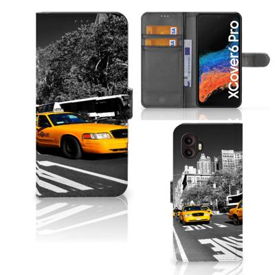 Samsung Galaxy Xcover 6 Pro | Flip Cover | New York Taxi