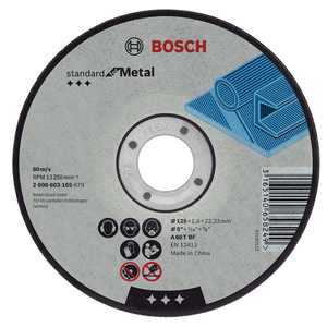 Bosch Accessoires Doorslijpschijf Metaal 100X2,5 mm Recht - 2608600091