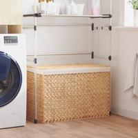 Wasmand met 3 vakken 75x42,5x52 cm waterhyacint Wasmand met 3 vakken 75x42,5x52 cm waterhyacint