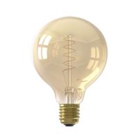 Leen Bakker - Calex LED-globelamp Flex - Goudkleur - E27 - 4W - Aluminium/Glas - Goudkleurig - 15x9.8x9.8 Cm
