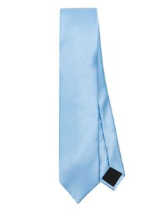 Lanvin cravate à patch logo - Bleu