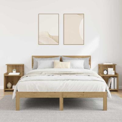 Nachtkastje 2 pcs artisanaal eikenkleurig 40 x 35 x 60 cm