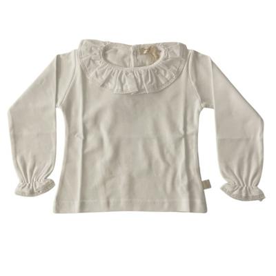 Baby gi wit T-shirt met kraagje